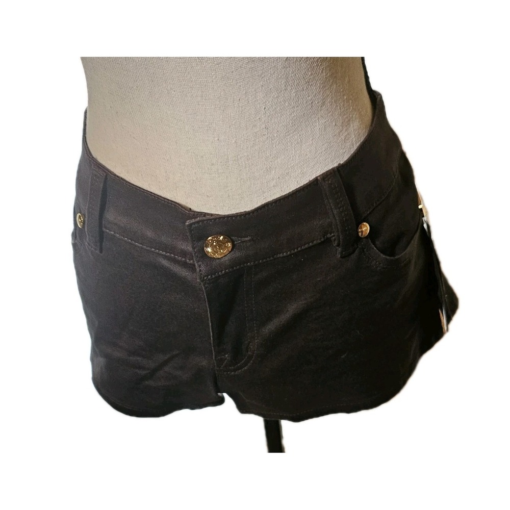 Baby Phat Stretch Mini/Shorty Shorts Brown Women's SZ13 Casual Chic Vacation